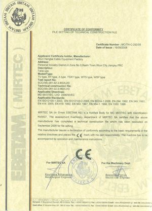 收排线CE证书